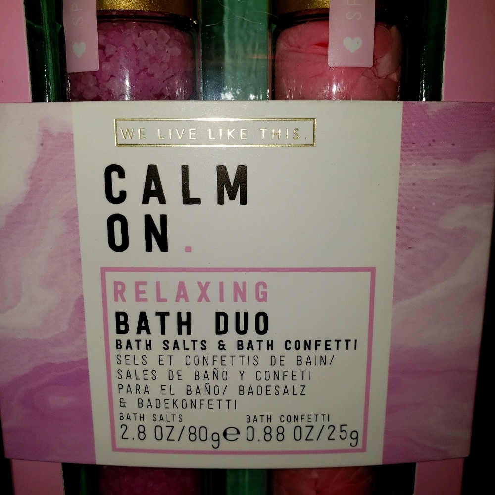 We Live Like This: Calm or Relaxing Bath Duo